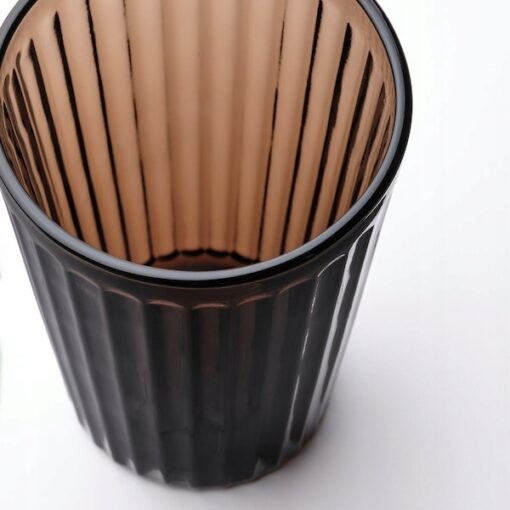 IKEA VARDAGEN SZKLANKI DO NAPOJÓW BRĄZOWE 310ml/ 4 SZT - obrazek 2