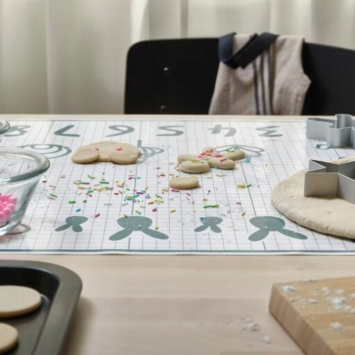 IKEA BAKTRADITION MATA SILIKONOWA BIAŁA / TURKUS - obrazek 4