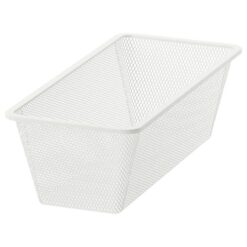 KOSZ DRUCIANY JONAXEL NA UBRANIA BIAŁY 25x51x15 cm