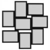 IKEA VAXBO RAMA RAMKA NA 8 ZDJĘĆ 13x18 CM CZARNA