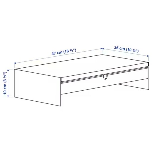 IKEA ELLOVEN PODSTAWKA POD MONITOR Z SZUFLADĄ - obrazek 8