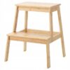 TABORET ZE SCHODKIEM BAMBUS TENHULT 43X40X50 CM