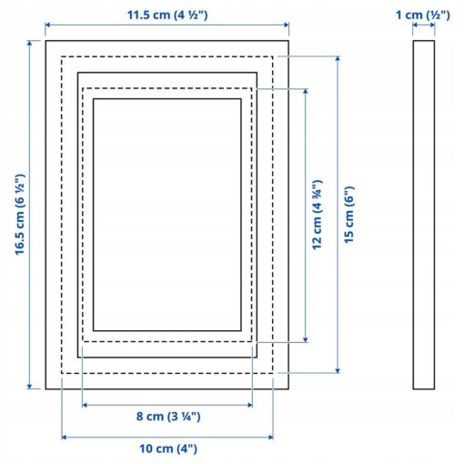 IKEA LOMVIKEN RAMKA CZARNA 10x15 CM - obrazek 3
