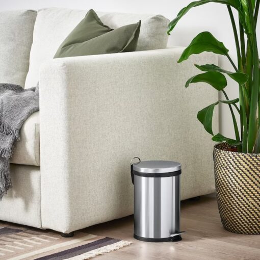 IKEA SNORPA KOSZ NA ODPADY STAL NIERDZ. 5 L - obrazek 2