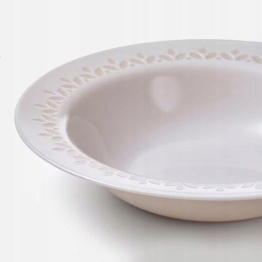 IKEA PARADISISK TALERZ GŁĘBOKI KREMOWY 22 CM 4 SZT - obrazek 2
