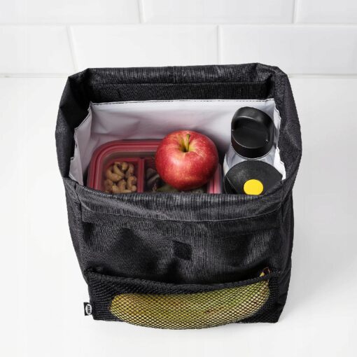 TORBA NA LUNCH CZARNA IKEA FRAMTUNG 22X17X35 CM - obrazek 2