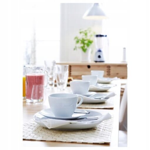 IKEA VARDERA FILIŻANKA ZE SPODKIEM DO KAWY BIAŁY 200ML - obrazek 6