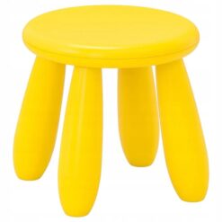 STOŁEK DZIECIĘCY TABORET DLA DZIECKA ŻÓŁTY 35 CM