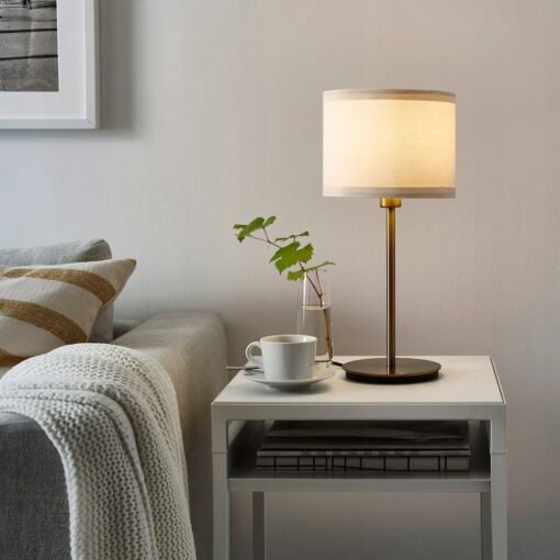IKEA SKAFTET PODSTAWA LAMPY STOŁOWEJ KOLOR MOSIĄDZ - obrazek 2