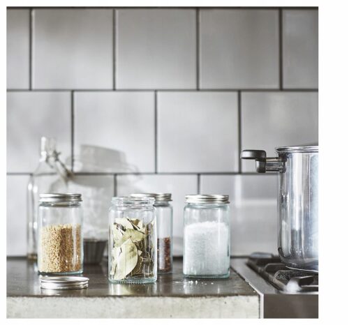 IKEA CITRONHAJ Pojemniki na przyprawy szklane 350 ml - 4 sztuki - obrazek 2