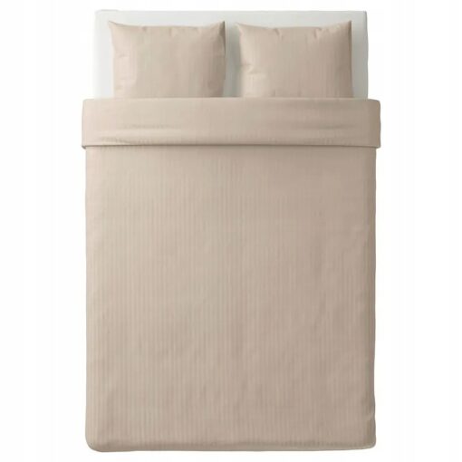 IKEA NATTJASMIN KOMPLET POŚCIELI BEŻ 200x200/50x60 - obrazek 2