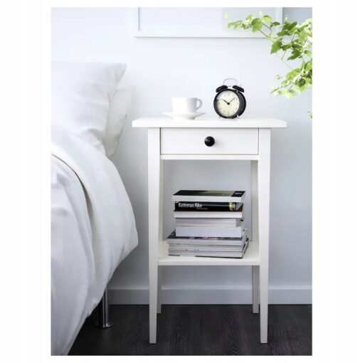 IKEA HEMNES STOLIK NOCNY BIAŁA BEJCA 46x35cm - obrazek 2