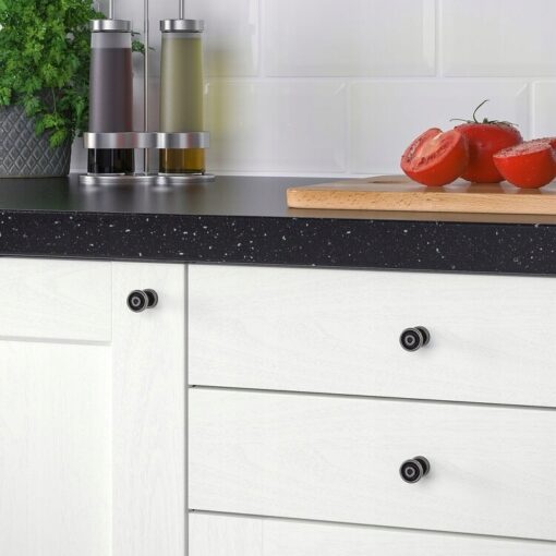 IKEA SKRUVSHULT UCHWYT MEBLOWY ANTRACYT 18mm 2 SZT - obrazek 2