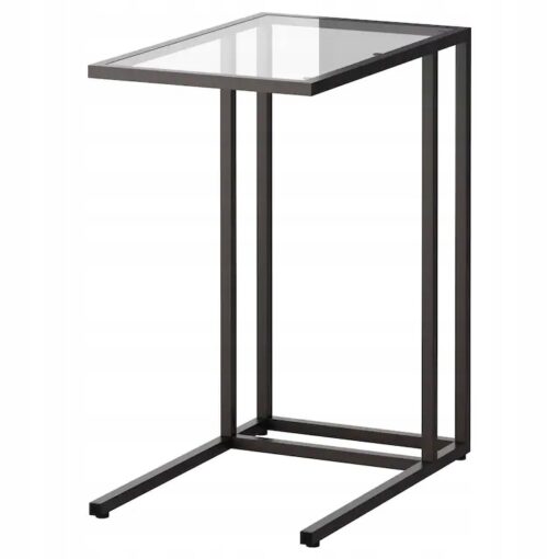 IKEA VITTSJO STOLIK POD LAPTOPA CZARNOBRĄZ 35x65CM