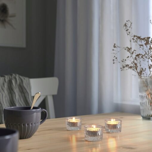 IKEA SMALLSPIREA ŚWIECZNIK NA TEALIGHTY - 3 SZT. - obrazek 2