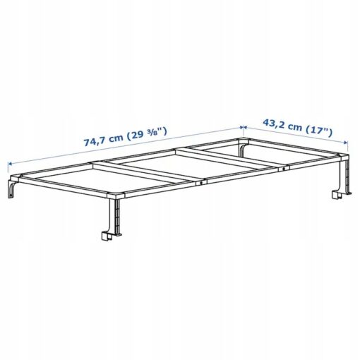 IKEA HALLBAR RAMA WSPIERAJĄCA KOSZA NA ODPADY 80cm - obrazek 4