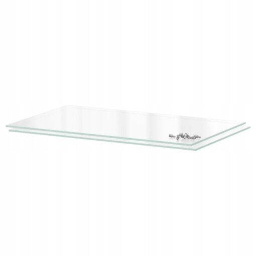 IKEA UTRUSTA PÓŁKA + WSPORNIK SZKŁO 60x37 cm 2 SZT
