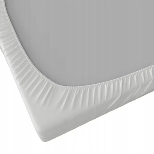 IKEA BRUKSVARA Prześcieradło z gumką, biały, 90x200 cm - obrazek 2