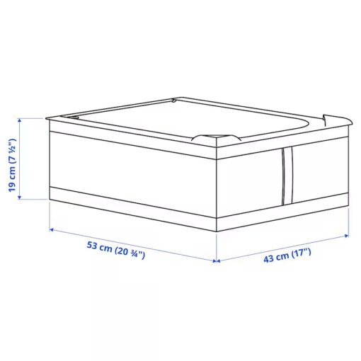IKEA SKUBB Pojemnik na ubrania/pościel, ciemnoszary, 43x53x19 cm - obrazek 4