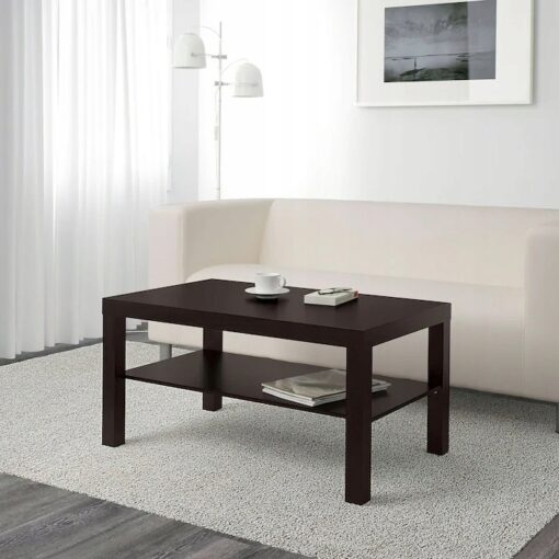 IKEA LACK STOLIK KAWOWY ŁAWA CZARNOBRĄZ 90x55 cm - obrazek 2