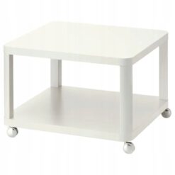 IKEA TINGBY STOLIK NA KÓŁKACH 64x45x64cm BIAŁY