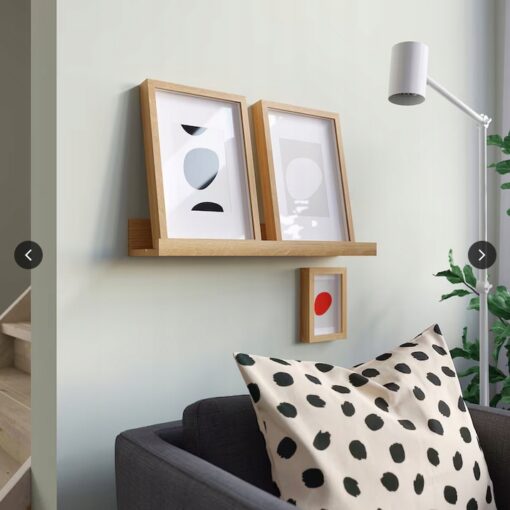IKEA MOSSLANDA PÓŁKA NA ZDJĘCIA - imit. dębu, 55 cm - obrazek 3
