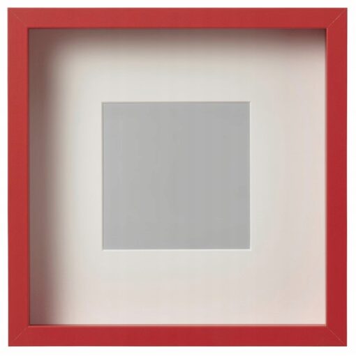 IKEA SANNAHED Ramka, czerwony, 25x25 cm