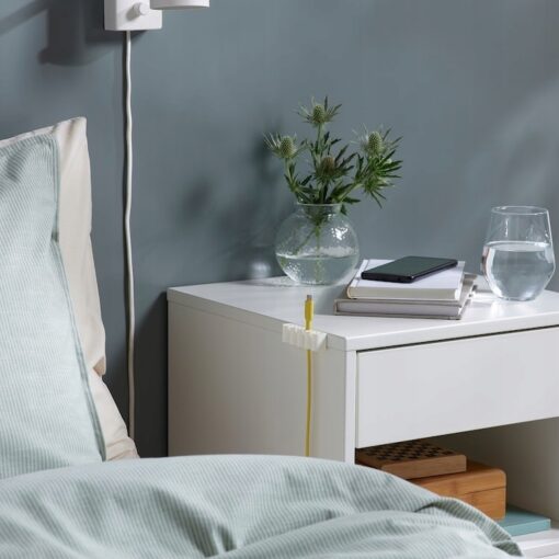 IKEA KALKSTUFF UCHWYT DO KABLI BIAŁY 3 SZT. - obrazek 4