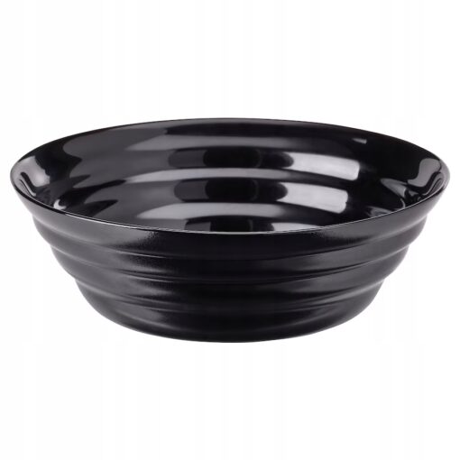 IKEA NATBARB Talerz miseczka czarna 14 cm