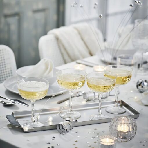 IKEA FROJDA Puchar do szampana, szkło bezbarwne, 20 cl - obrazek 3