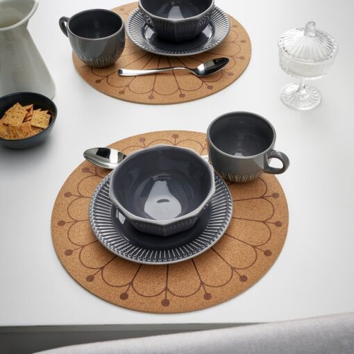 IKEA SVARTVIDE PODKŁADKA KORKOWA ZE WZOREM 35 CM - obrazek 2