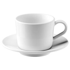 IKEA 365+ FILIŻANKA ZE SPODKIEM BIAŁY 130ML