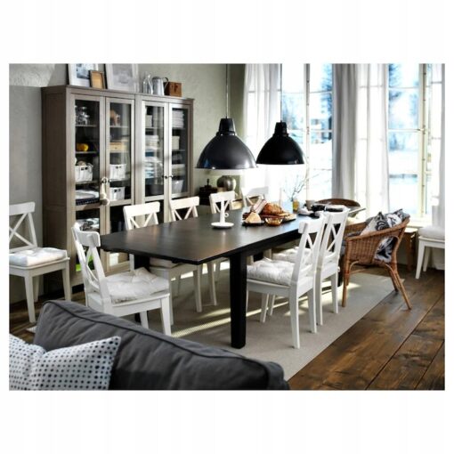 IKEA INGOLF KRZESŁO BIAŁE LITE DREWNO 43x52x91cm - obrazek 5