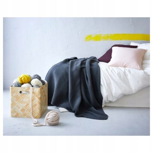 IKEA VARELD NARZUTA CIEMNA SZARA 150x250 CM - obrazek 4