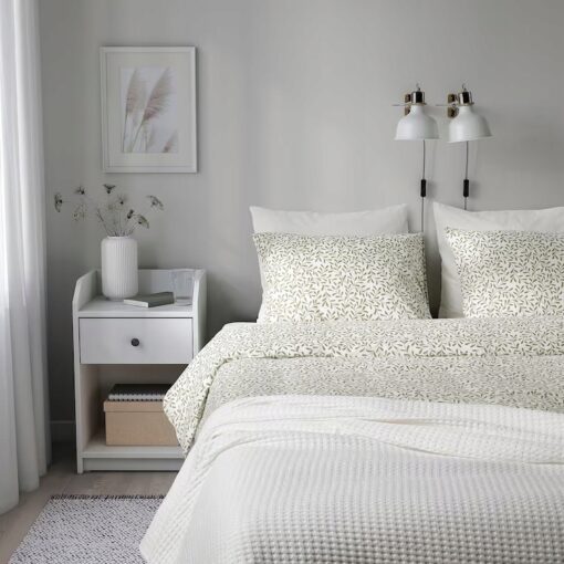 IKEA SORGMANTEL KOMPLET POŚCIELI W LIŚCIE 150x200 - obrazek 4
