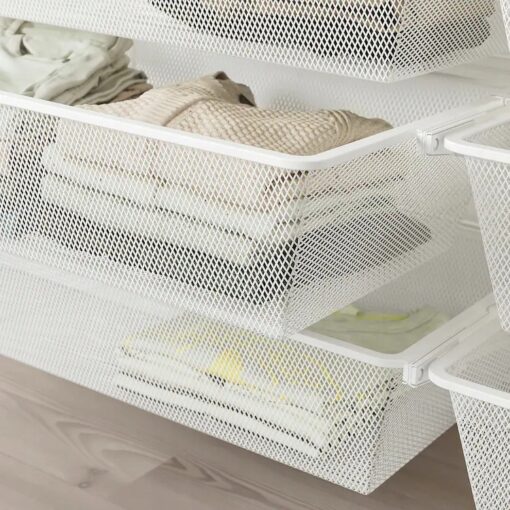 IKEA BOAXEL KOSZ KOSZYK PÓŁKA DRUCIANY 80x40x15 cm - obrazek 2