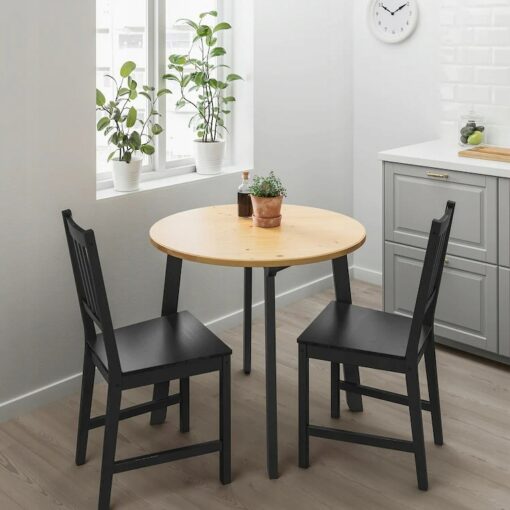 IKEA STEFAN KRZESŁO DO JADALNI BRĄZOWE / CZARNE - obrazek 2