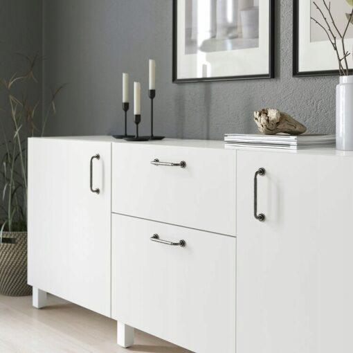 IKEA SKRUVSHULT UCHWYT MEBLOWY ANTRACYT - 2 SZT. - obrazek 3