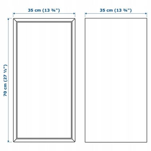 IKEA EKET SZAFKA Z DRZWIAMI I PÓŁKĄ BIAŁA 35x35x70 - obrazek 6