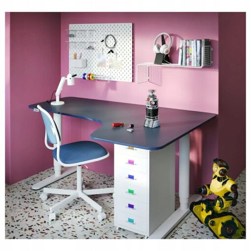KOMODA NA KÓŁKACH SZAFKA BIAŁA IKEA HELMER 28x69 - obrazek 4