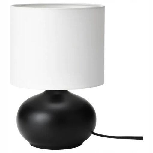 LAMPA STOŁOWA TVARFOT CZARNA / BIAŁA