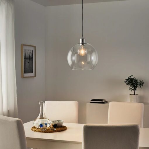 IKEA SKAFTET OPRAWKA Z KABLEM TKANINA NIKLOWANA - obrazek 2