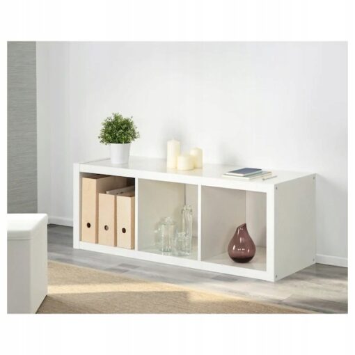 SZAFKA REGAŁ IKEA KALLAX BIAŁY 42x39x112 CM - obrazek 3