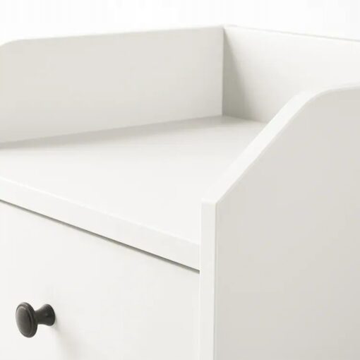 IKEA HAUGA STOLIK NOCNY BIAŁY 40x36 CM - obrazek 4