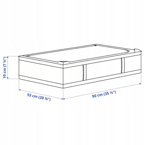 IKEA SKUBB Pojemnik na ubrania/pościel, biały, 90x53x19 cm - obrazek 2