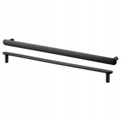 IKEA NYDALA UCHWYT MEBLOWY CZARNY 34.6cm 2 SZTUKI