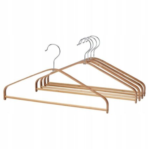 IKEA HOSVANS wieszaki na ubrania 5 szt. bambusowe