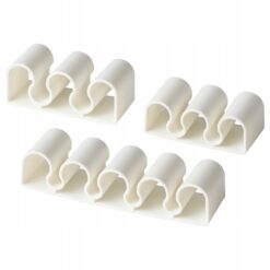 IKEA KALKSTUFF UCHWYT DO KABLI BIAŁY 3 SZT.