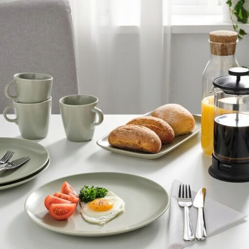IKEA FARGKLAR SERWIS OBIADOWY KOMPLET TALERZY MATOWY ZIELONY 18 SZT. - obrazek 5