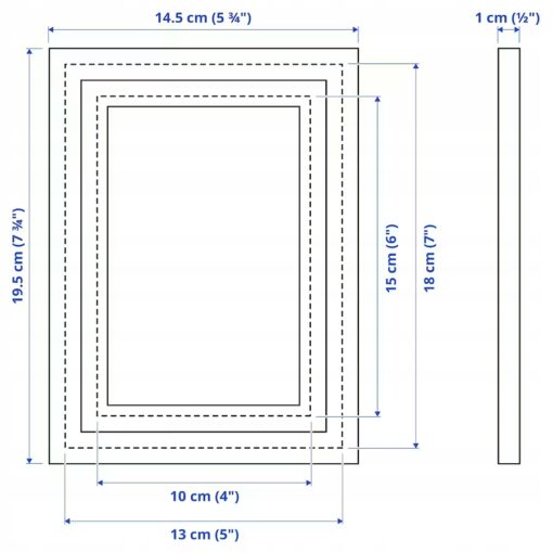 IKEA LOMVIKEN RAMKA NA ZDJĘCIA CZARNA 13x18 CM - obrazek 5